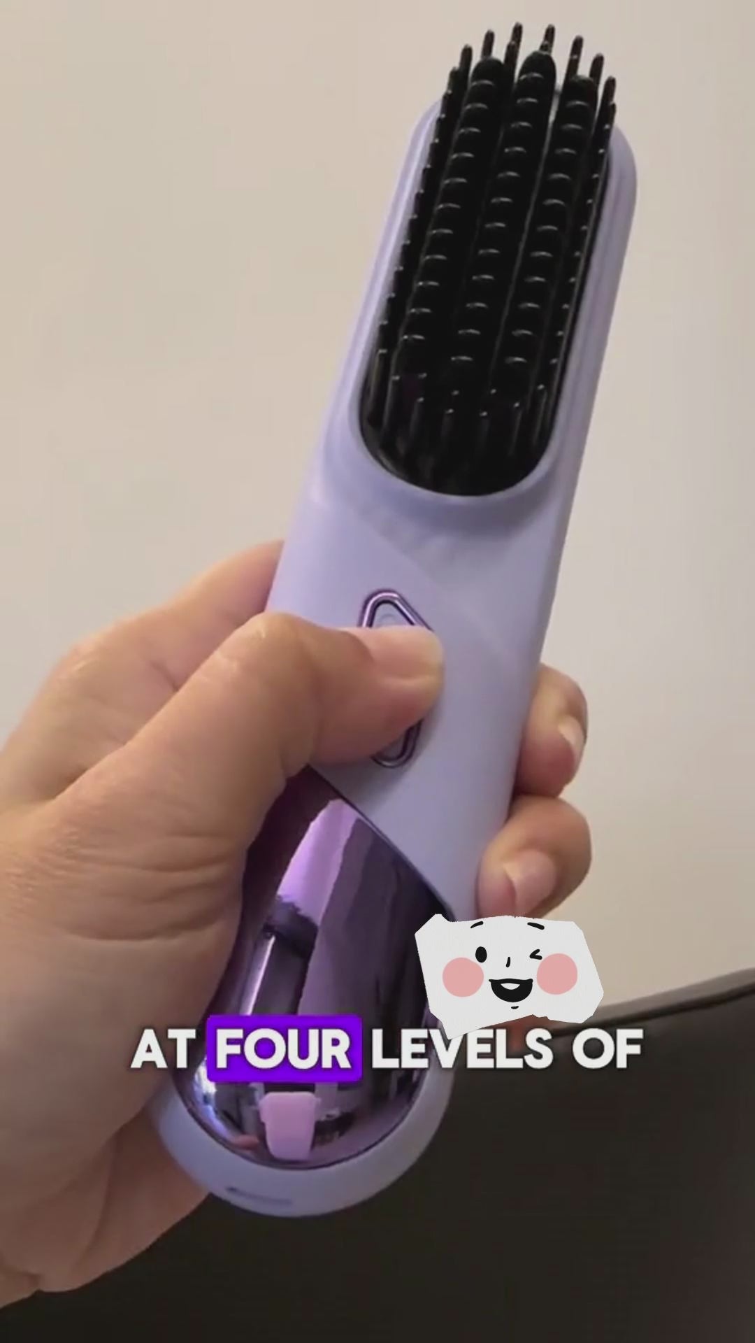 Cordless Wet & Dry Hair Straightener Brush