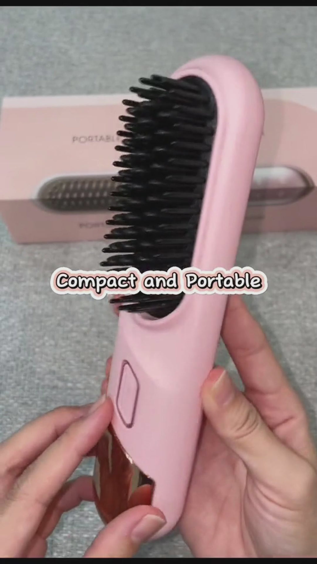 Cordless Wet & Dry Hair Straightener Brush