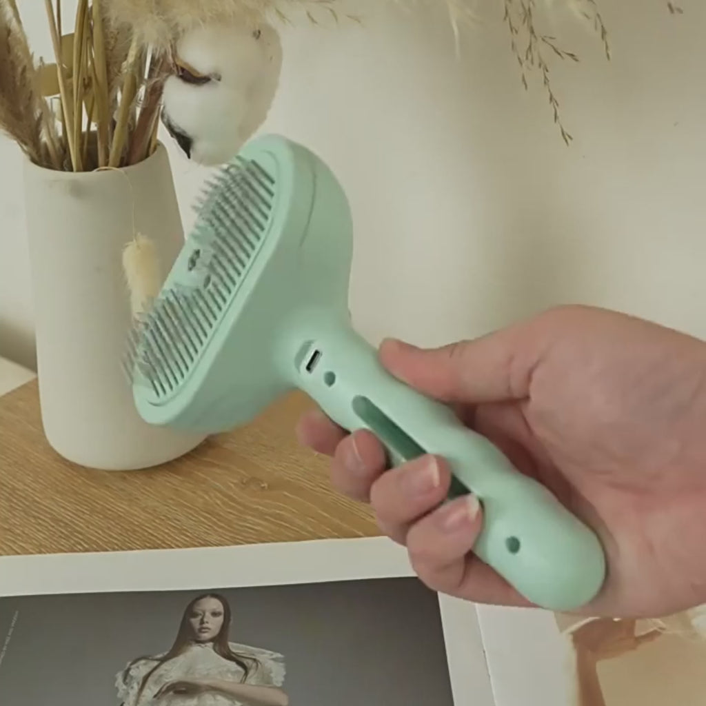 MistyPaw 3-in-1 Steam Grooming Brush